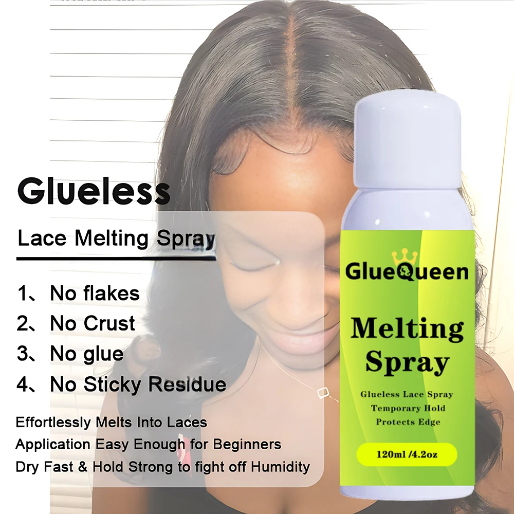 Lace Melting Spray Invisible Hair Glue Wig Glue Waterproof Wholesale Private Label Strong Hold Hair Glue For Lace Front Wigs