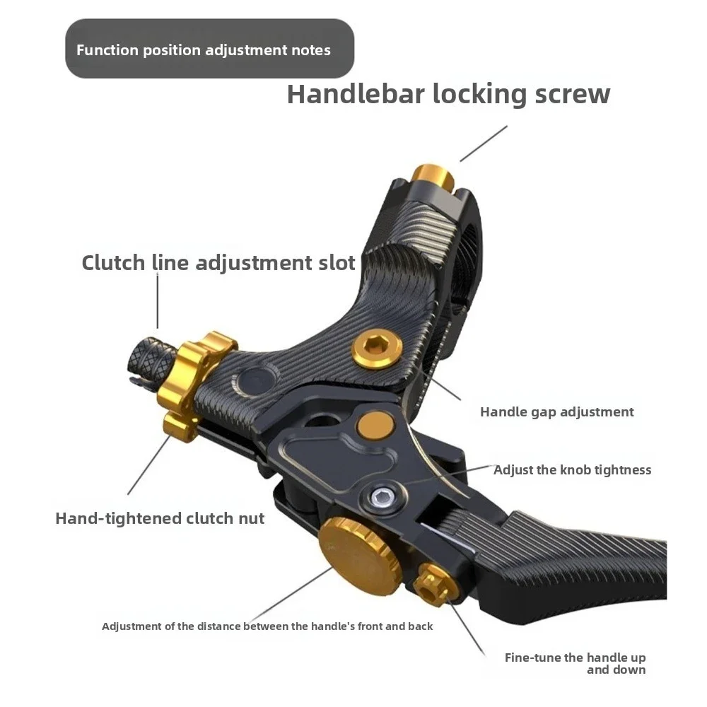 Motorcycle 2 Finger Shorty Clutch Lever Labor Saving Control Handle Modification Accessory For 450RR 321RR