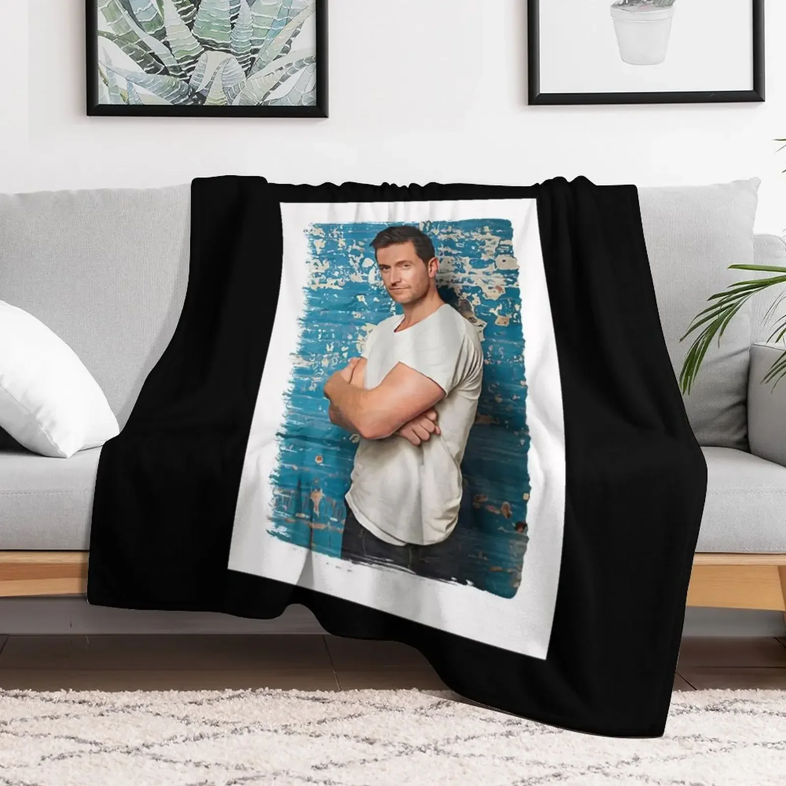 Music Retro Richard Armitage Paint Splash Cool Graphic Gift Throw Blanket Soft Comforter Luxury Thicken Blankets