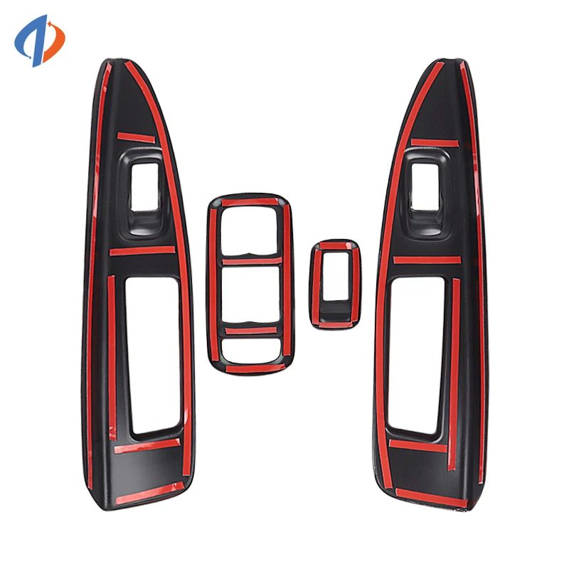 For Ford Fiesta 2009-2013 2012 2011 2010 Door Electric Window Switch Lift Panel Trim Cover Sticker