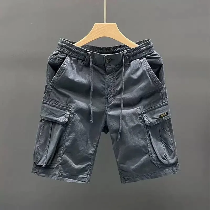 2026 New Men's Casual Short Pants Five-Quarter Length Workwear Summer Vintage Resistant to Dirt And Wear Cotton Straight Leg
