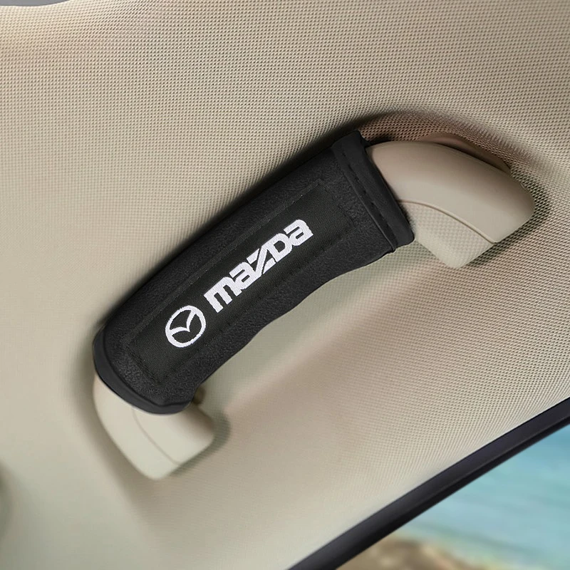 Car Seat Belt Protect Shoulder Pads Safety Handle Cover Headrest Neck Pillow for Mazda 2 Mazda 3 MS Mazda 6 CX-5 CX5 Accessories