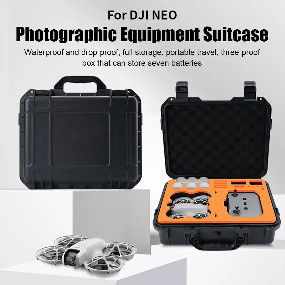 Storage Bag For DJI NEO Hard Shell Waterproof Shockproof Case Protector Suitcase For DJI Neo Carrying Box Drone Accessories ﻿