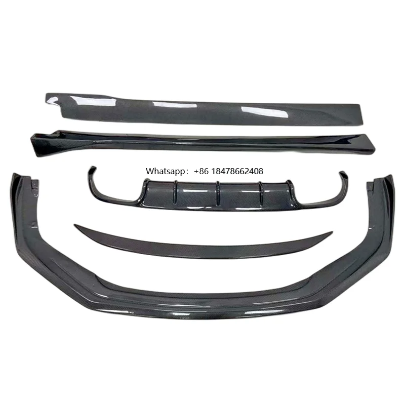 

Carbon Fiber Body Kit Front Bumper Lip Side Skirt Extension Rear Diffuser Rear Spoiler for 2016-2018 911 991.2 Carrera S