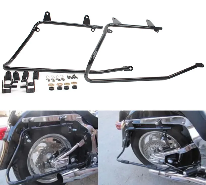 New Motorcycle Engine Guard Crash Bar Protection For Harley Softail models 2009 2010 2011 2012 2013 Black