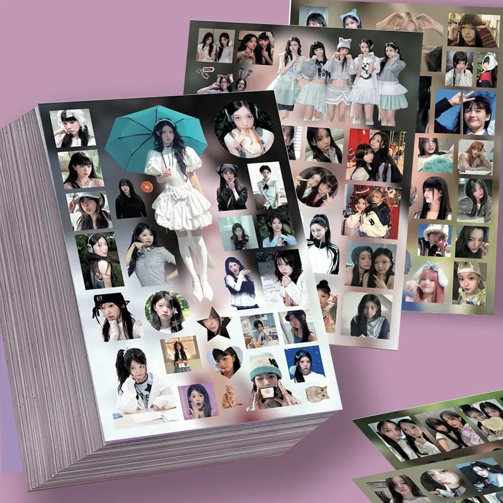 8PCS Kawaii Korean Girl Group KPOP Album Photo Aesthetic  Stickers  Exquisite Idol Stickers for Kpop Fans Collection