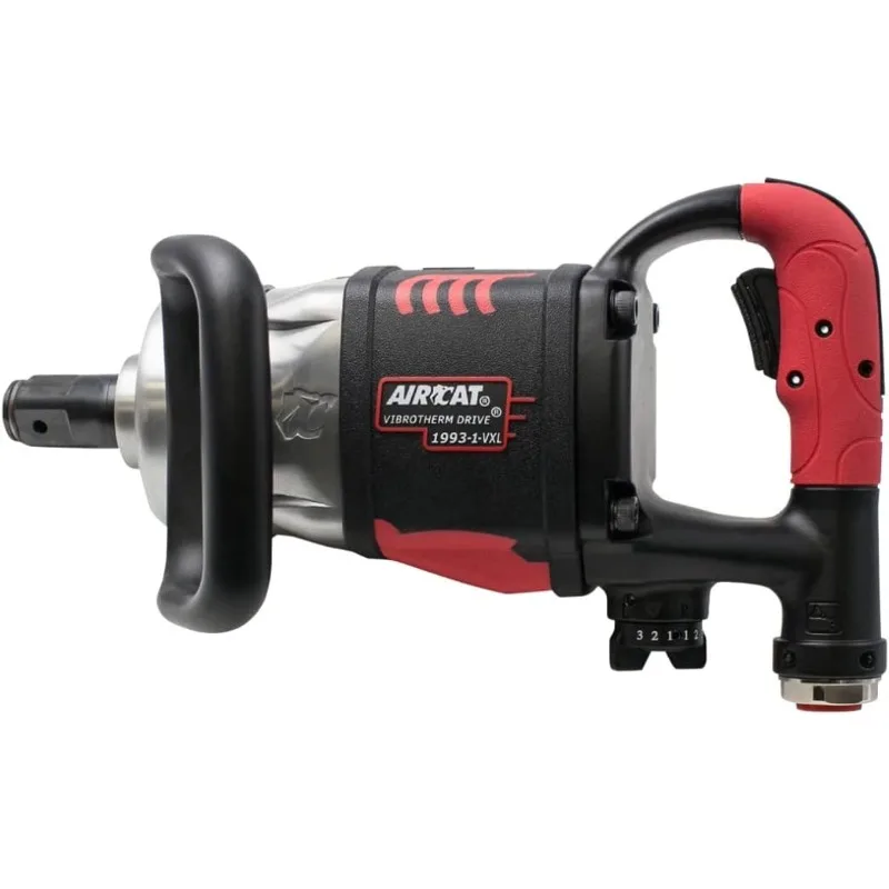 

AIRCAT Pneumatic Tools 1993-1-VXL: 1-Inch Vibrotherm Drive Composite Straight Impact Wrench 2,300 ft-lbs - Standard Anvil