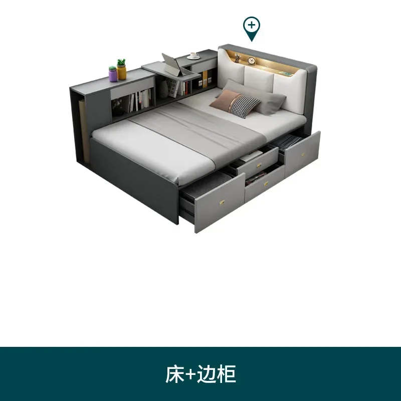 Mobili salvaspazio moderni personalizzabili per camera da letto, contenitore singolo doppio funzionale