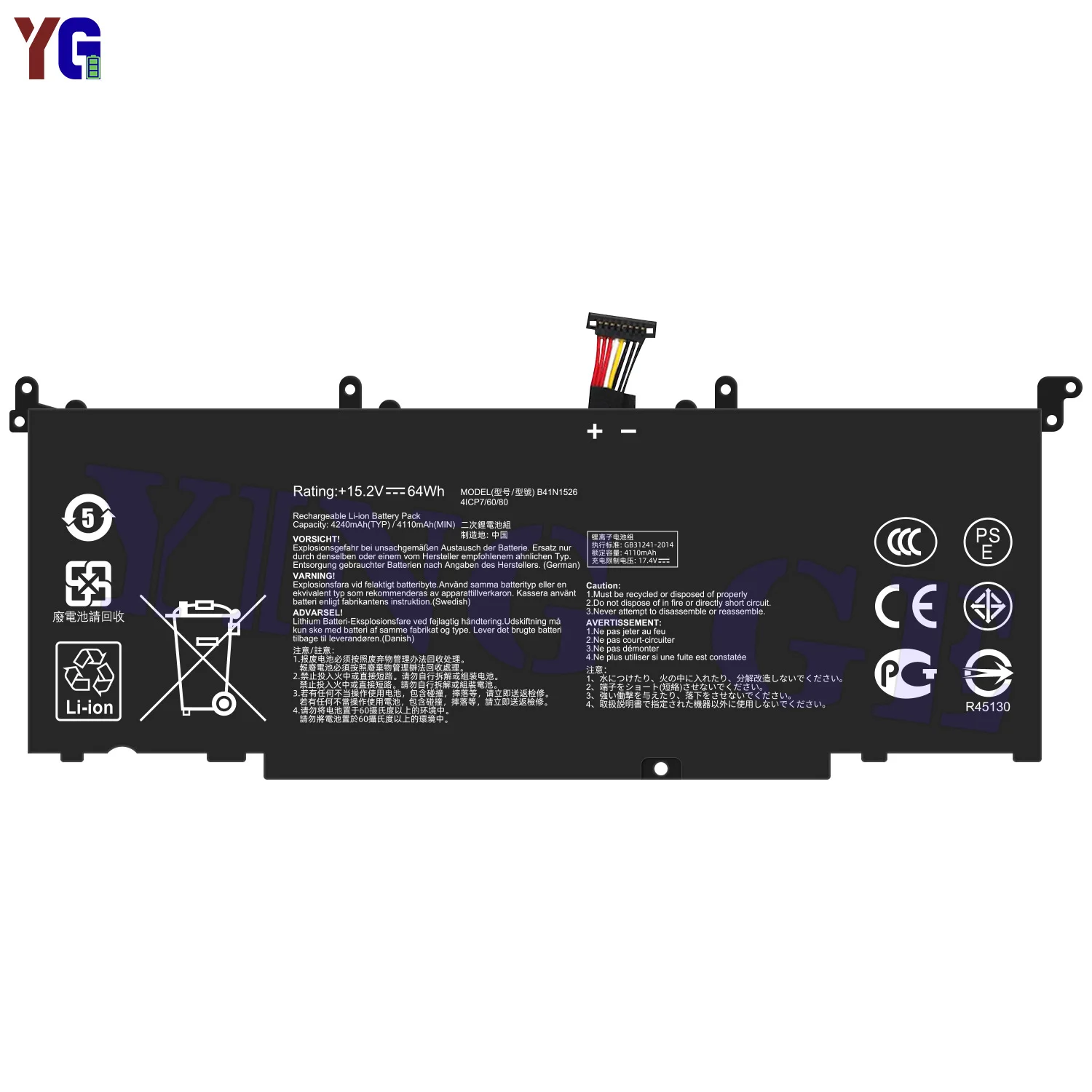 B41N1526 4240mAh Laptop Battery For ASUS ROG Strix GL553 GL753 FX502VM FX60VM ZX60V Replacement Battery +Free Tools