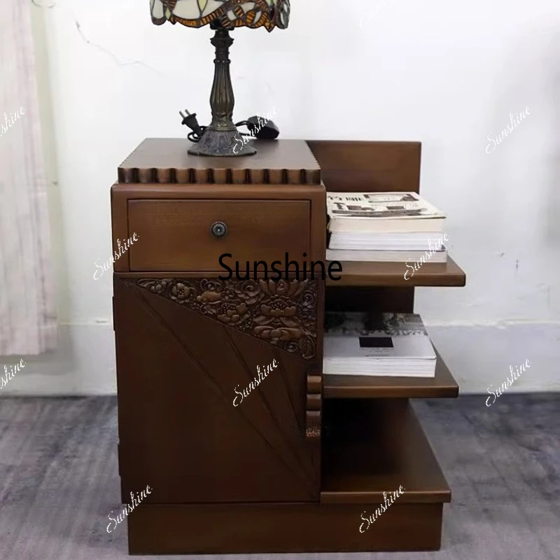 Retro nostalgic cabinet decorative storage cabinet homestay photography props furniture