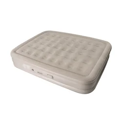 Double size Surface Inflatable Bedroom Mattress Flocking Cover Large Air Bed With Build-In Pump and Hand Pumps Pillows