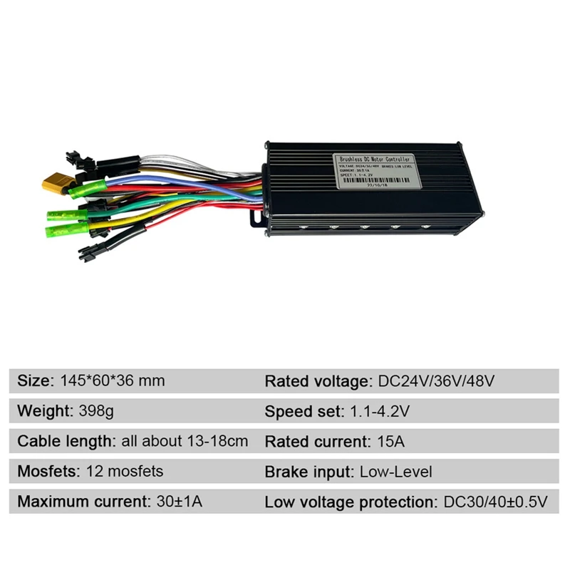 For 750W-1000W Motor Electric Bike Motor Controller Kit With S900 LCD Display Horn Turning Switch E-Bike Light Replacement