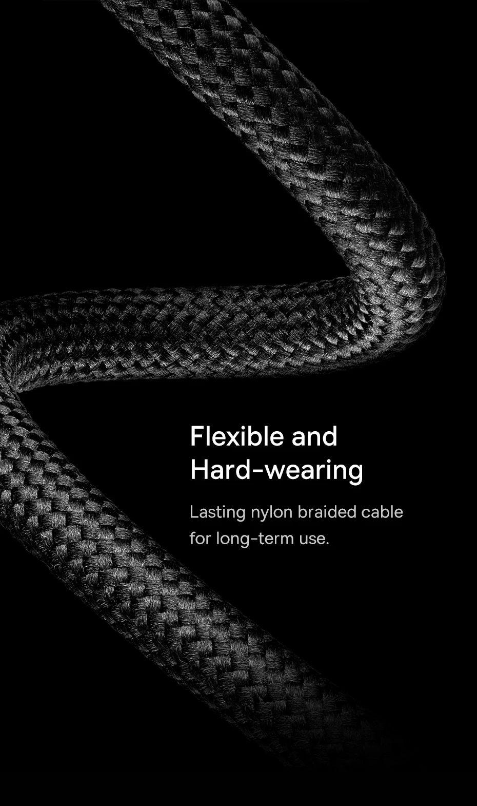 Cable USB Tipo C 3 en 1 Baseus, Cable de Carga Rápida de 100W para Honor 50 Pro, Cargador para Teléfono Xiaomi Samsung, 