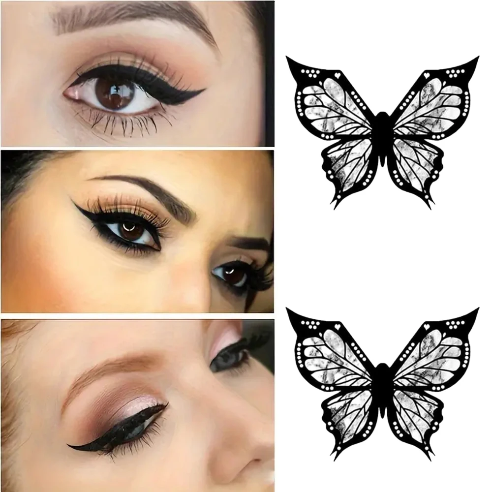 Eye Make-up Cute Mini Butterflys Stencil for Eyeliner Reusable Eyeliner Applicators Aid Eye Cosmetic Tool Makeup Accessories