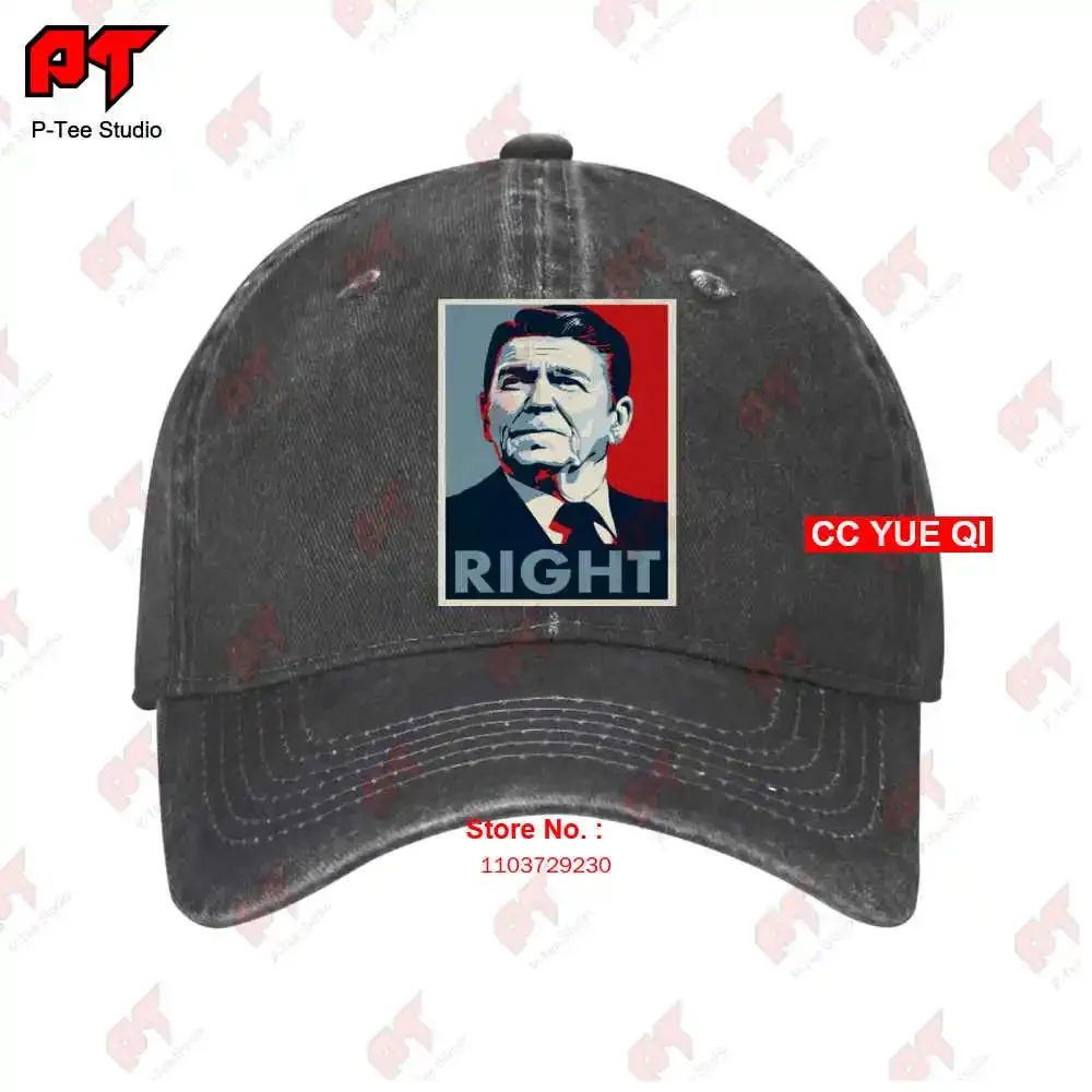 Ronald Reagan Right 1980'S Republican O'Bama Hope Spoof Usa Si Baseball Caps Truck Cap P8GN