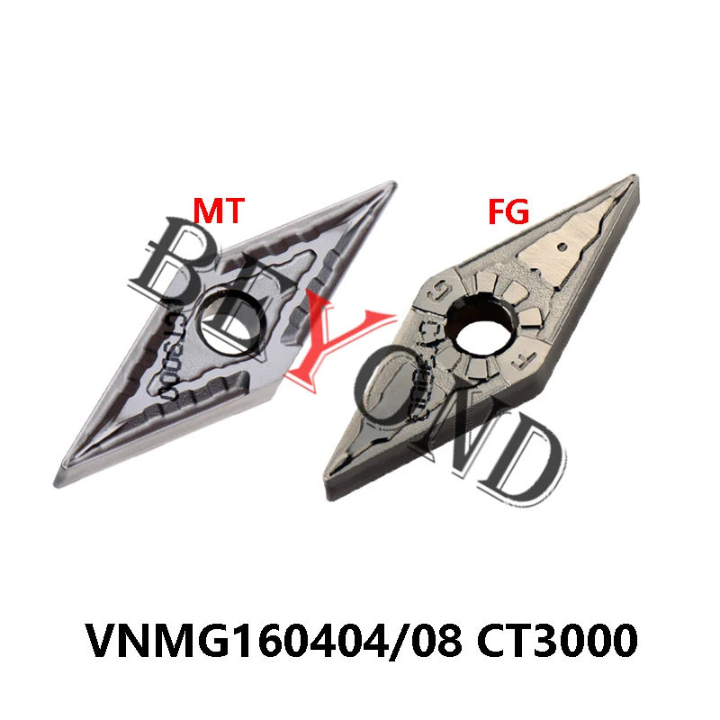 VNMG160404FG VNMG160408FG CT3000 Original Carbide Inserts VNMG160404-FG VNMG160408-MT Lathe Cutter VNMG 160404 Cermet For Steel