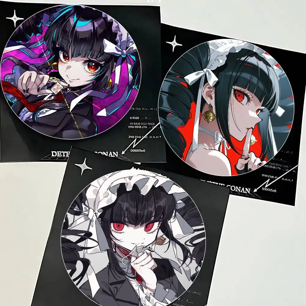 Celeste LudenbergDan Anime Ganronpa Round Badge Lapel Pins For Backpacks Briefcase Laser Brooch Clothes Gifts