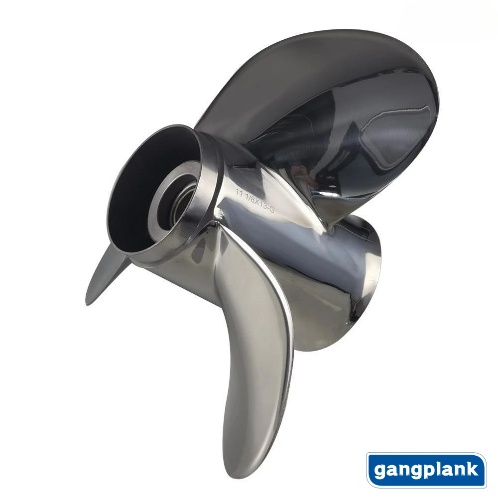 Marine Outboard Stainless Steel Propeller for Yamaha 25-60HP 11 5/8X11-G 11 3/8X12-G 11 1/8X13-G 1/4X14-G 11X15-G 10 1/4X16-G