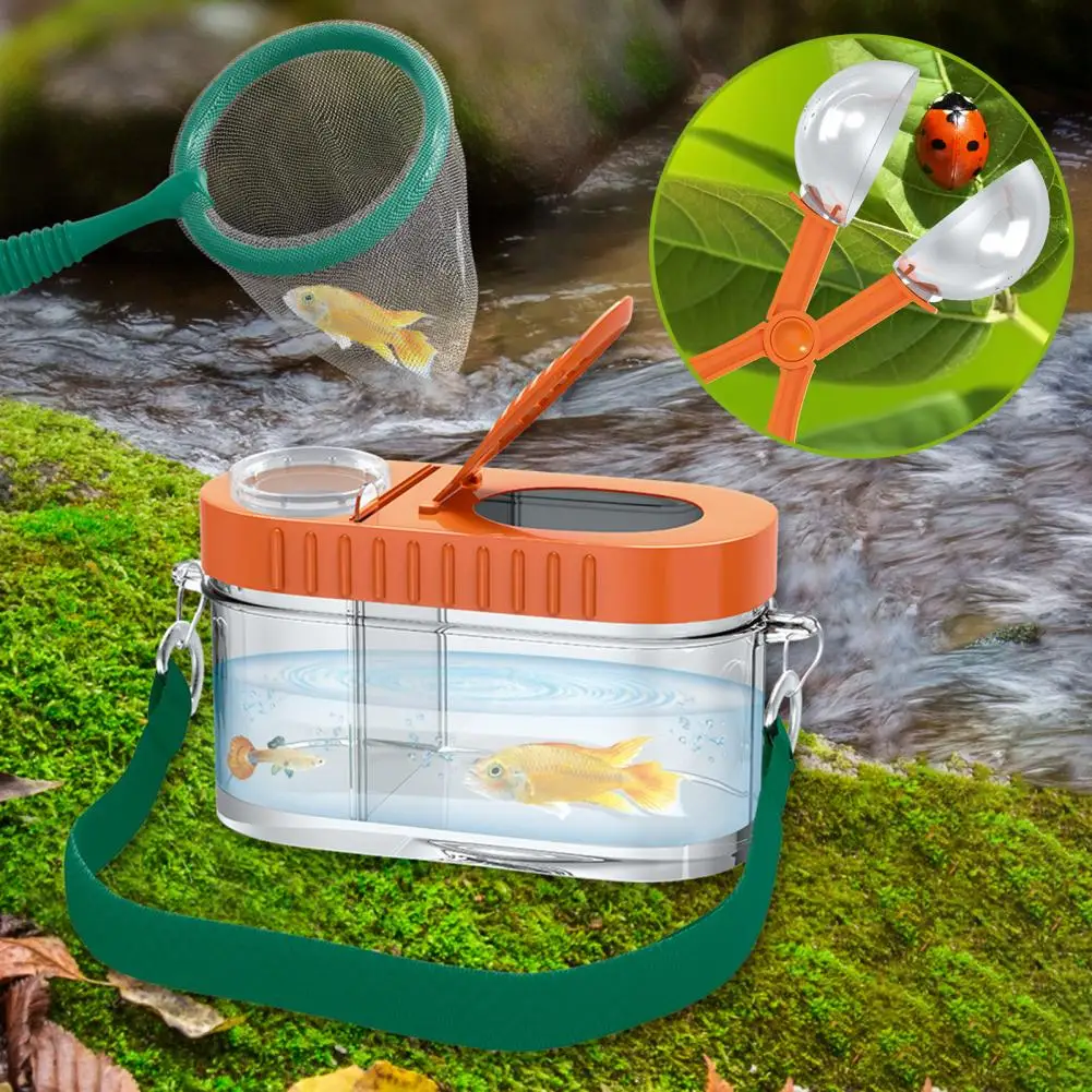 Kids Outdoor Explorer Kit Insect Catcher Observing Toy Kit Portable Science Education Toys Set Insect Collector Toy for Kids Age