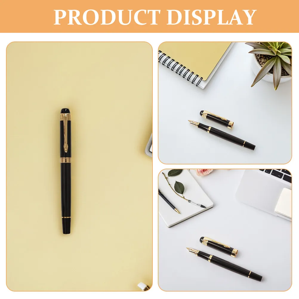 Executive Fountain Pen Metal Construction Elegant Modern Design for Professional Writing Calligraphy Fountain Pens for Men Women