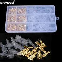 270/135/120pcs Boxed Crimp Terminal Insulated Sealed Wire Connector Crimp Terminal Connector Classification Kit 2.8/4.8/6.3mm