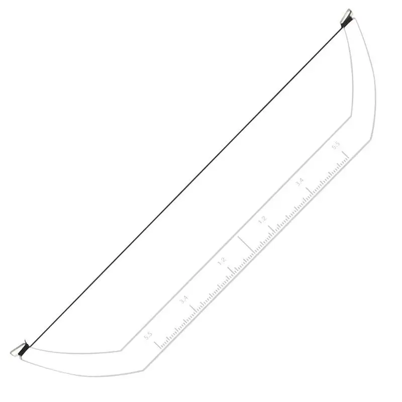 Microblading Wenkbrauw Mapping Liniaal Permanente Make-Up Brow String Pre Geïnkt Tattoo Pijl En Boog Lijntekening Hulpgereedschap