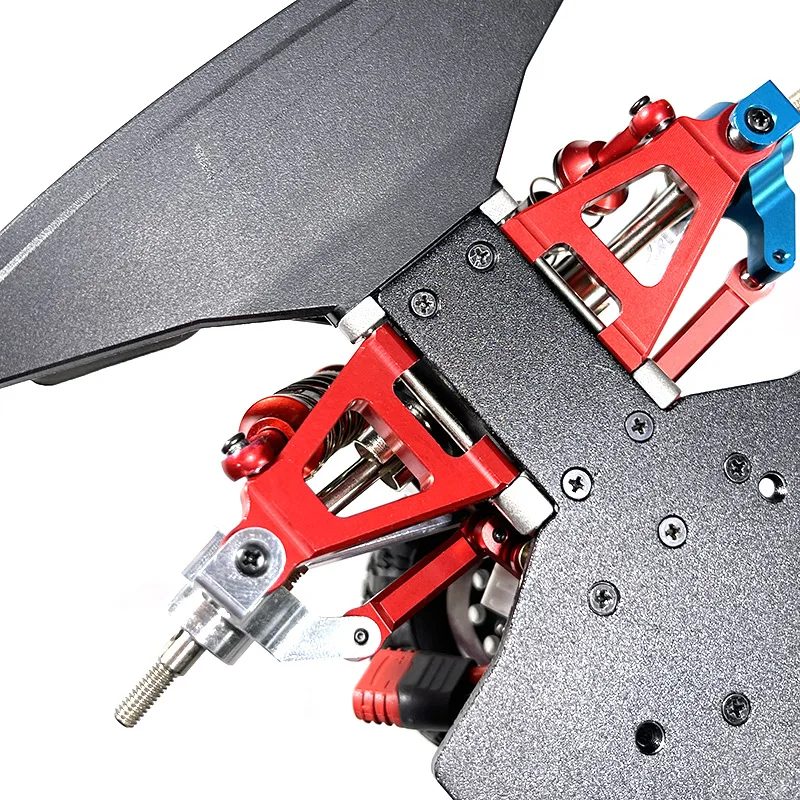 Mjx hyper go 1/14 14301 14302 control remoto para coche, piezas de accesorios modificados, brazo oscilante inferior delantero de metal mejorado