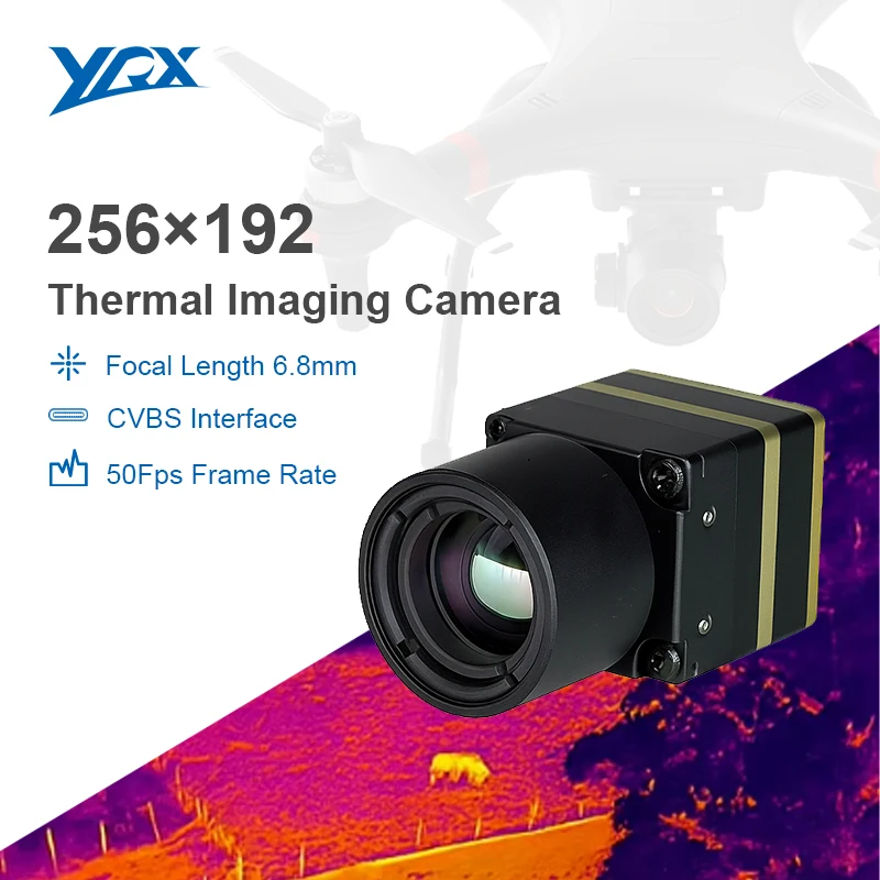 

YXG207T 6,8 мм объектив мини-модуль тепловизора 256*192 инфракрасная тепловизионная камера для БПЛА ночного видения обнаружения пожара