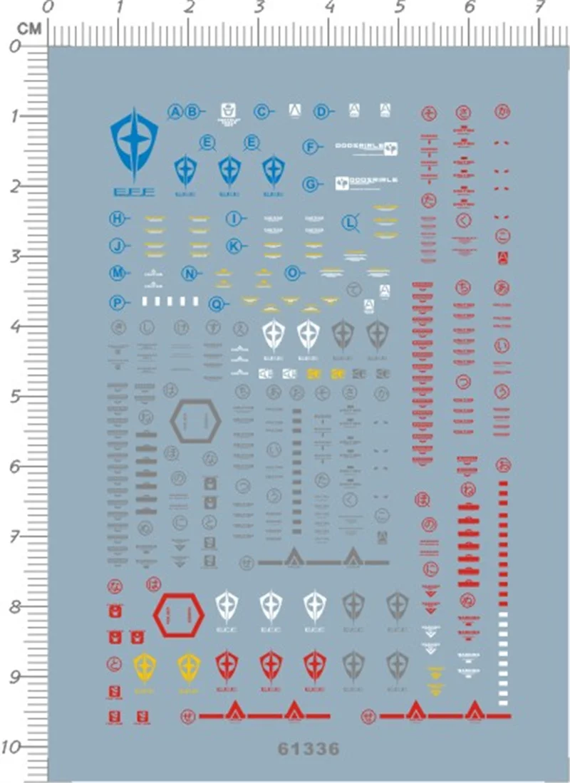 Water Slide Decal for Gundam MG AGE-1 Normal GDM Model Kit 61336