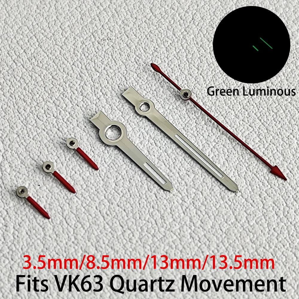 VK63 Uhrzeiger Zubehör Nadeln passend für VK63 Quarzwerk VK63 Zifferblatt Uhrenteil für Uhren Uhrzeiger Uhr für Herren – Detail 4