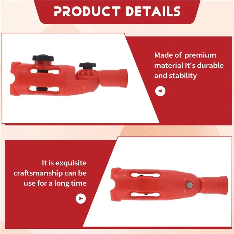AEE4-Multi-Angle Paint Brush Extender Red, Paint Edger Tool For High Ceilings, Extension Pole Attachment Holder