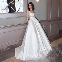 Royal Waistline Skirt Long Prom Party Skirts with Pockets Saia Faldas Custom Made White Maxi Skirts Women Wedding