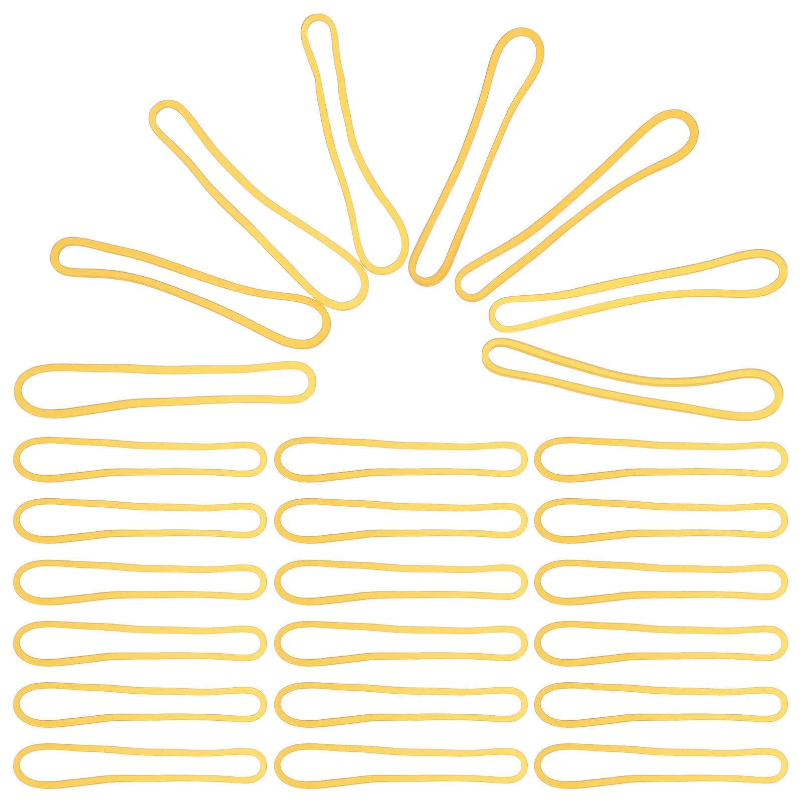 

500Pcs Rubber Bands Thick High Elasticity Heavy Duty Money Bands for Office File Organization Yellow Rubber Bands'