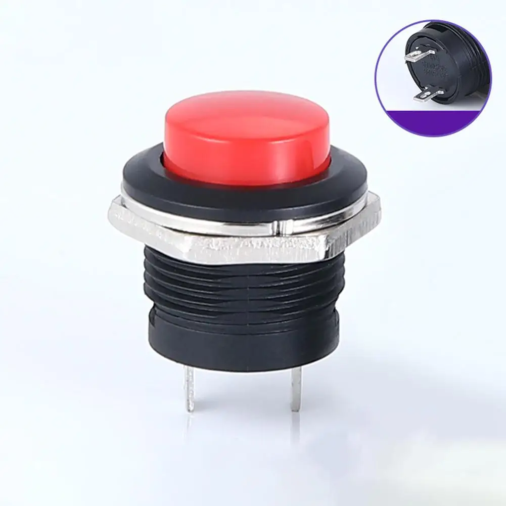 

12V 16mm Starter Switch Boat Horn Momentary Push Button Metal For Car Boat Track 20A 12VDC/10A 30VDC Waterproof Switch