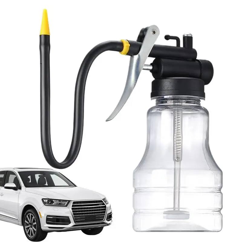 오일 오일 캔 엄지 펌프 도구, 고압 투명 오일, 수동 오일 병, 모든 윤활 자동차 필요, 250ml