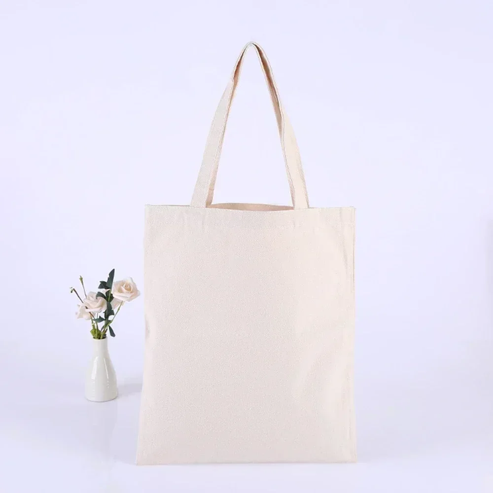 Bolsas tote de algodão natural pw6, bolsas de algodão simples, bolsas de ombro de algodão, impressão de logotipo de tamanho personalizado aceita