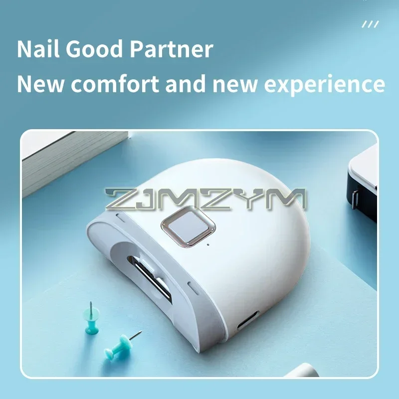 เครื่องตัดเล็บไฟฟ้าอัตโนมัติแบบพกพาทนทานต่อการใช้งานยาวนานเครื่องมือซ่อมแซมเล็บที่ตัดเล็บแบบหนาสำหรับทำเล็บเท้า