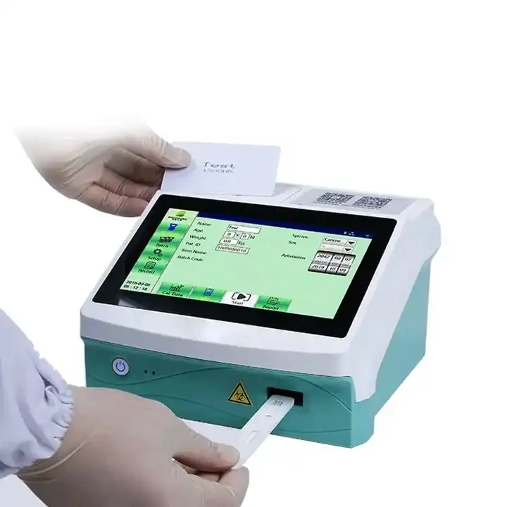 Pet Vet Clinic Hospital Dog Cat Automatic Progesterone Hormone Rapid Test Poct Fluorescence Immunoassay Quantitative Analyzer