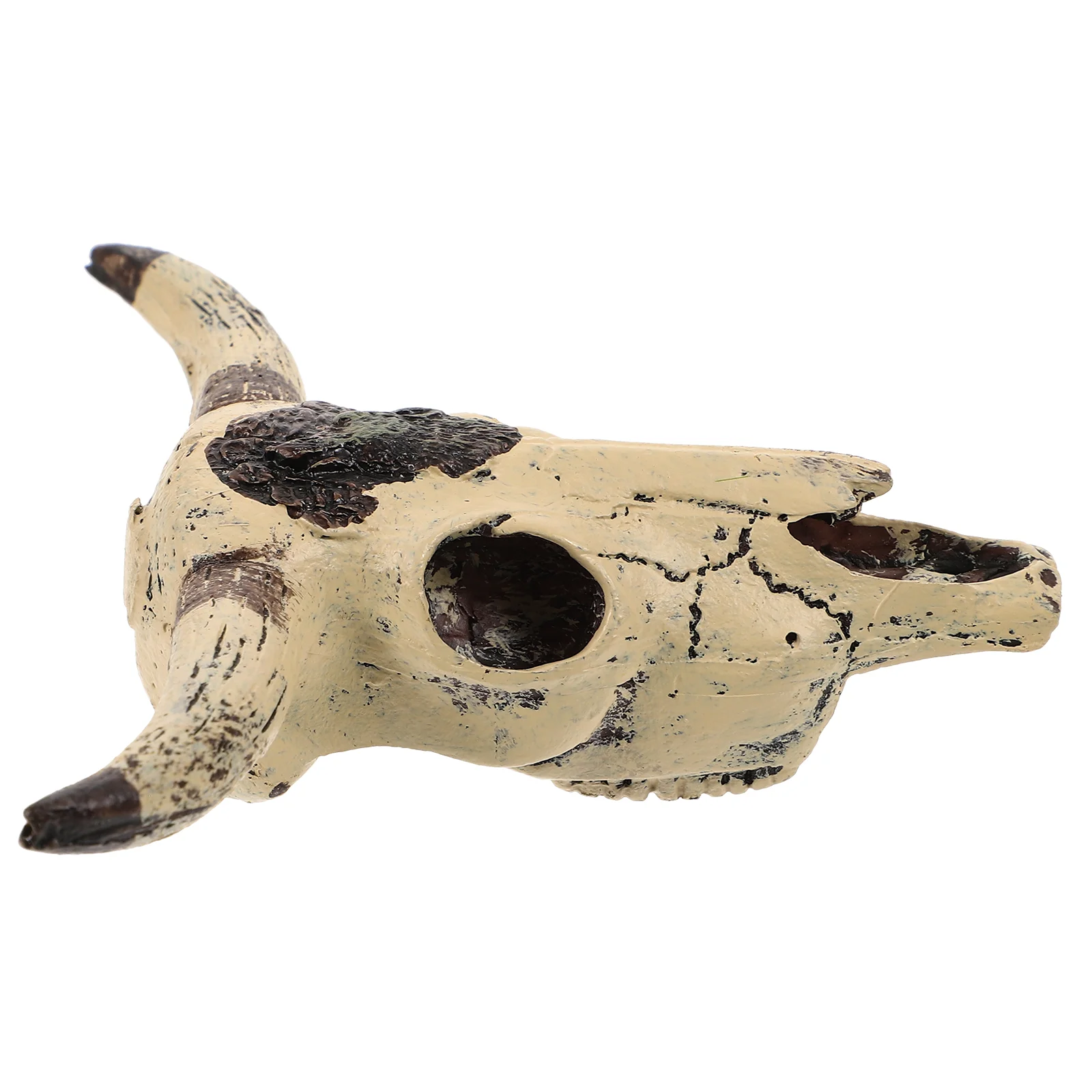 

Bull Skull Fish Tank Decoration Resin Cow Skull Props Aquarium Layout Reptile Hideout Small Animal Habitat Decor