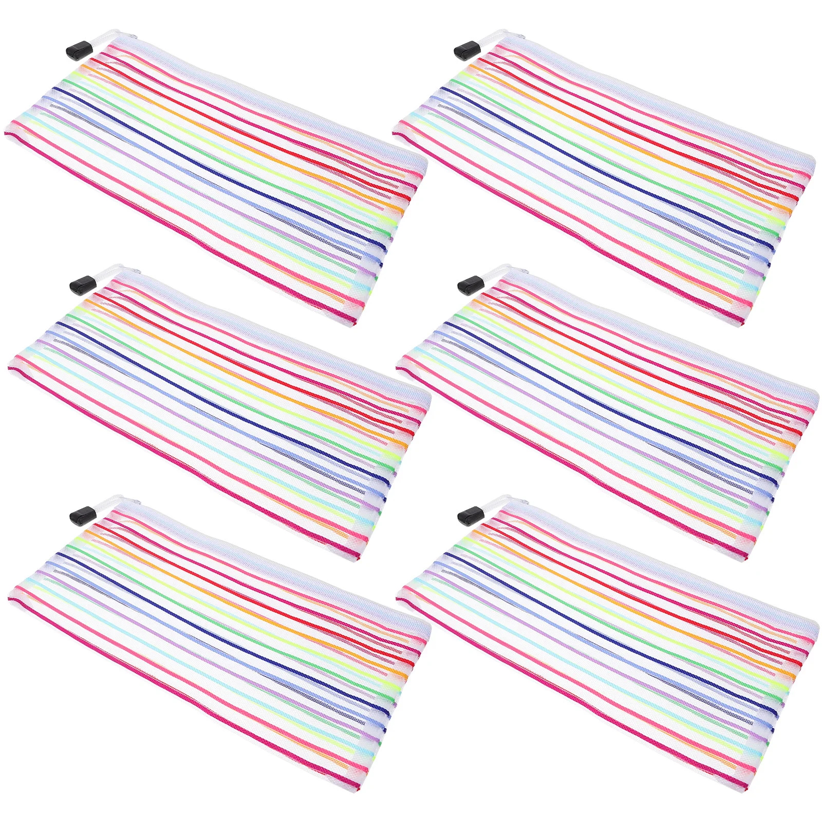 

6 Pcs Bill Bag Money Pouches for Cash with Zipper Bank Deposit Organization Receipt