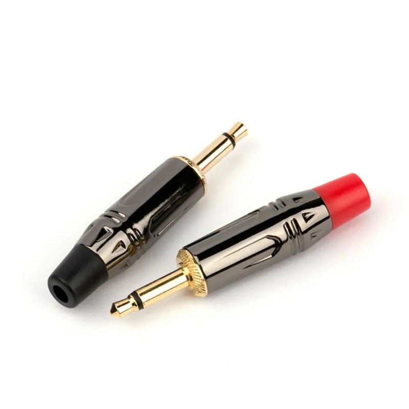 Jack 3.5mm Audio Connector 2 Pole Mono Plug Male For Soldering Replace 3.5 AUX Connectors With Tail Jacks Consumer Electronics