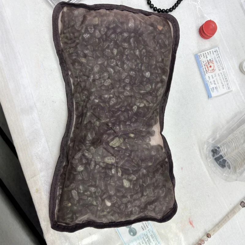 Original Stone Medicine King Stone Granules Filled Jade Pillow Breathable Comfortable Health Care Genuine Jade Pillow Crushed St