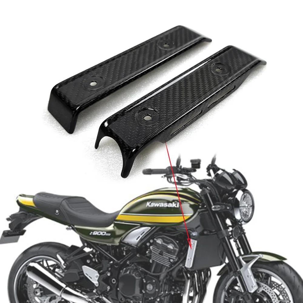 For Kawasaki Z900RS Z900 RS 100% Full Carbon Fiber Radiator Covers Motorcycle Parts Radiator Side Panels Fairing Kit Accessories