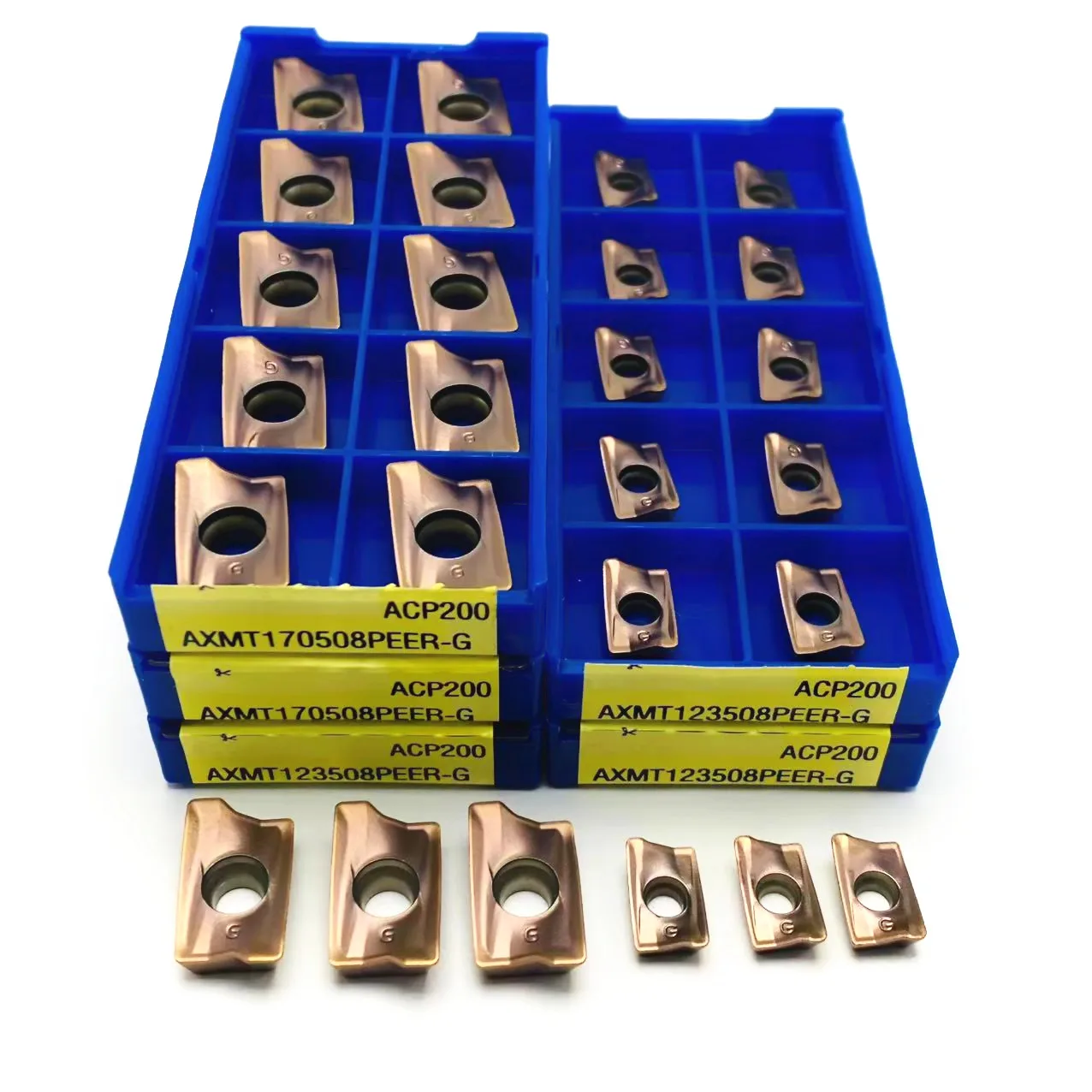 10PCS AXMT123508 AXMT170508PEER-G ACP200 Carbide turning tool original high quality CNC milling insert AXMT 123508 AXMT 170508