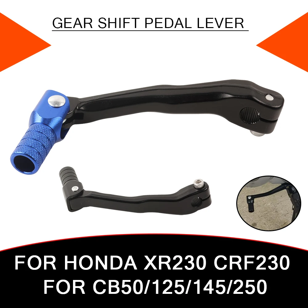 For HONDA CRF XR 230 CB 50 125 145 250 XR230 CB50 CB125 CB145 CB250 CRF230 Motorcycle Accessories CNC Foldable Gear Shift Lever