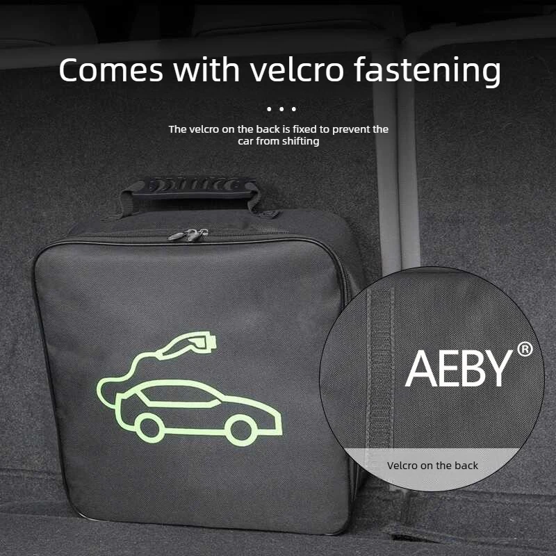 

For BYD Atto 2 Smart Driving Editio 2024-2025 Charger Cable Bag,Waterproof Car Accessories Case,Portable Organizer,Carrying Case