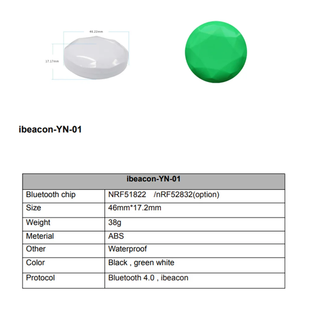 NRF51822 Bluetooth Beacon Tag Eddystone Ibeacon Ble Proximity Locator Beacon