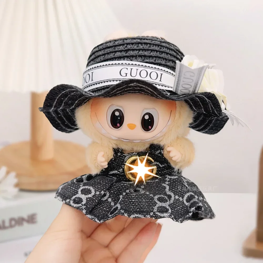 2025FORLabubu Set Pakaian Bayi FORLabubu Pakaian Kecil Boneka Rok Putri Elegan Set Prancis