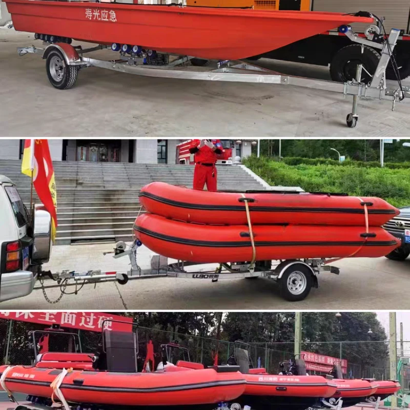 Trailer Motorboat Rubber Boat Assault Boat Boat Tugboat Luya Speedboat Yacht Trailer Rack