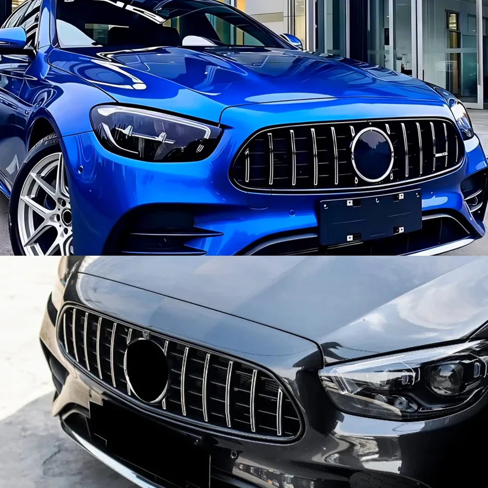 

For Mercedes Benz E Class W213 2021-2023 Front Bumper Grille,AMG C63 Style Diamond Star Racing Grille,Car Styling Accessories